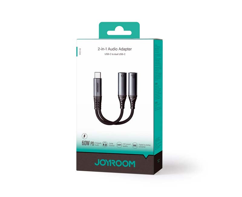 Joyroom Audio Adapter Type-C to Dual Type-C